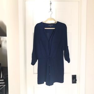 Adelyn Rae Blue Solid Short Romper